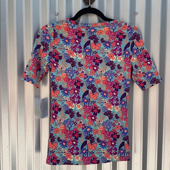 NWT Lularoe GiGi Floral Print TopShirt XXS - Picture 5 of 5